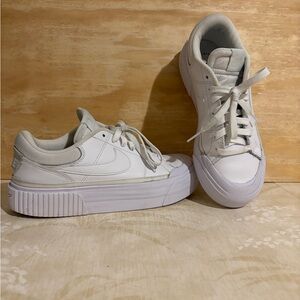 Nike Women’s White Low-Top Platform Sneakers